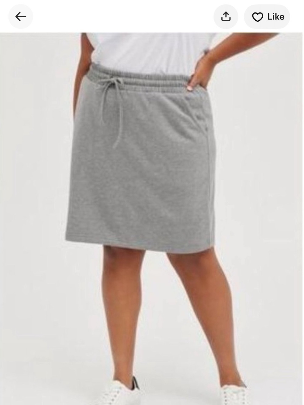 NWT- Torrid A-Line Mini Skirt - Fleece gray